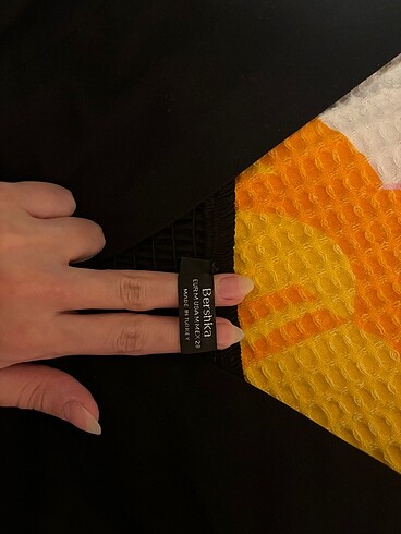 Bershka BERSHKA SİYAH CROP