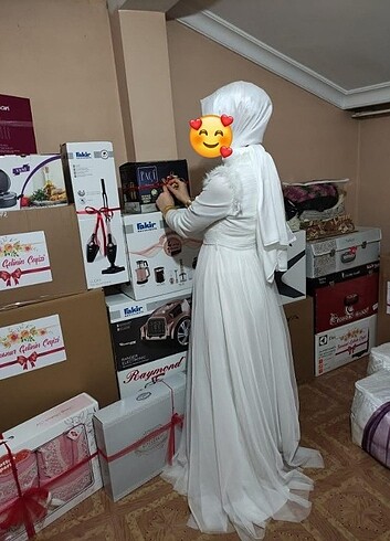 Beyaz abiye