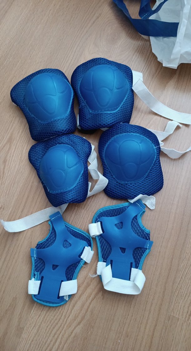 Mavi Çocuk Koruyucu Seti Velcro - Görsel 4