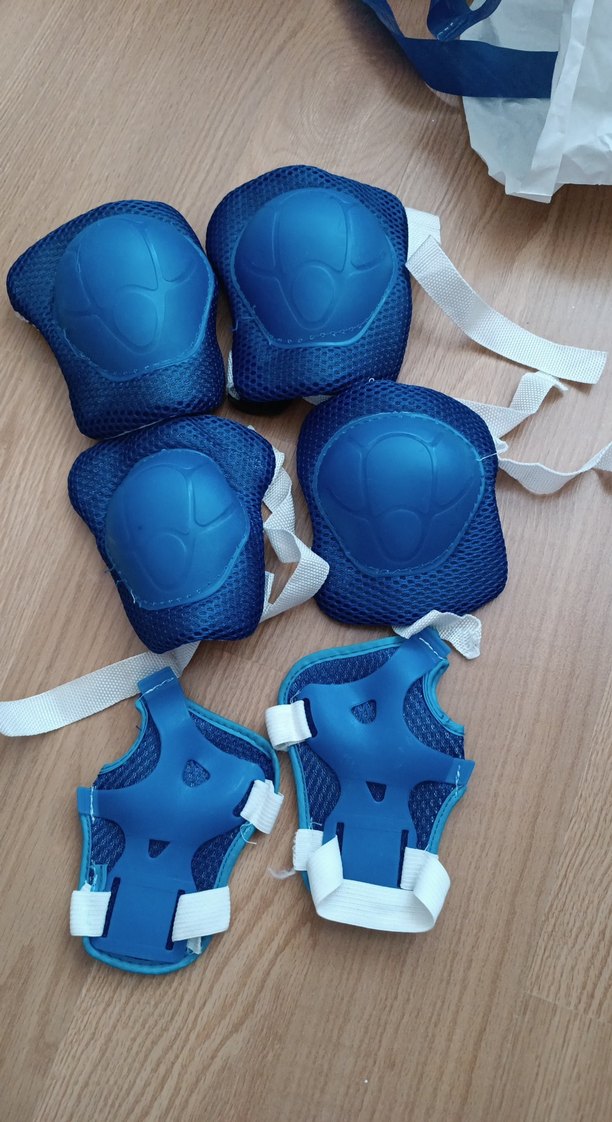 Mavi Çocuk Koruyucu Seti Velcro - Görsel 3