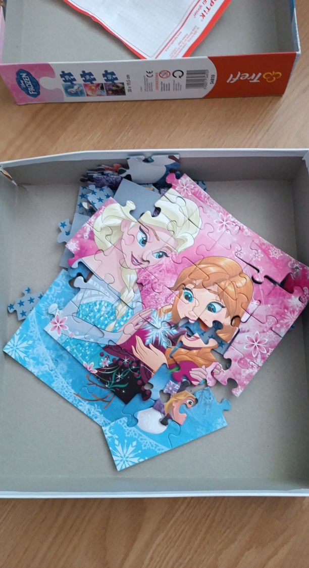 Disney Frozen 3'ü 1 Arada Çocuk Yapbozu - Görsel 2