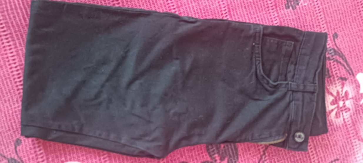 Düz Siyah içi polarlı  erkek çocuk pantolon - Görsel 2