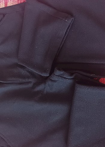 Siyah Kadın Midi Kumaş Pantolon - Görsel 3