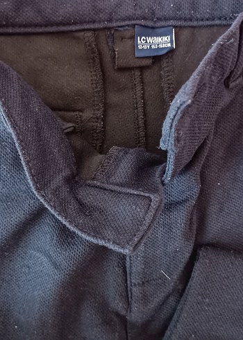 Siyah Kadın Midi Kumaş Pantolon - Görsel 2