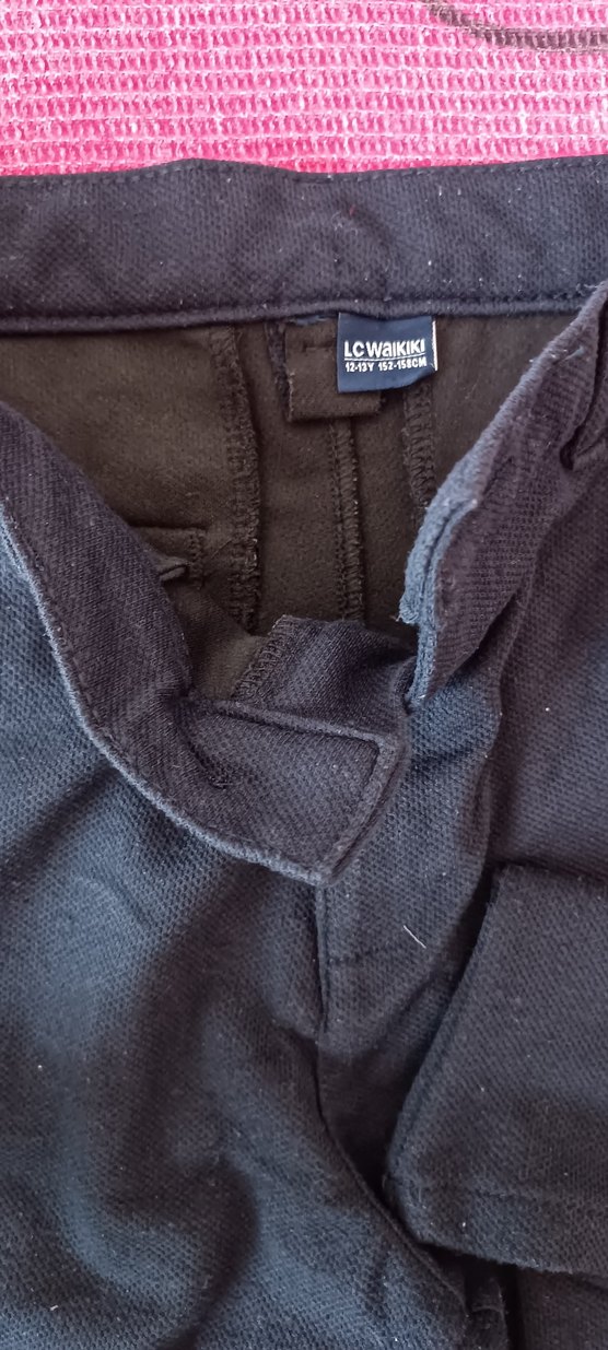 Siyah Kadın Midi Kumaş Pantolon - Görsel 2