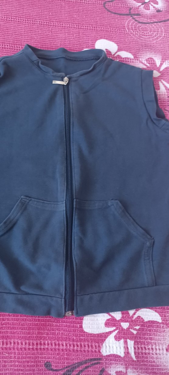 Mavi Fermuarlı Erkek Polar Sweatshirt - Görsel 2