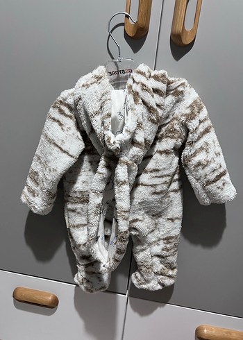 Kürk Detaylı Erkek Bebek Tavşan Tulum - Görsel 3