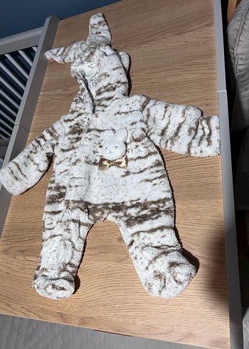 Kürk Detaylı Erkek Bebek Tavşan Tulum - Görsel 2