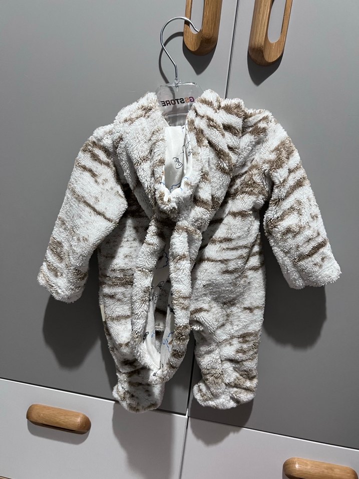Kürk Detaylı Erkek Bebek Tavşan Tulum - Görsel 3