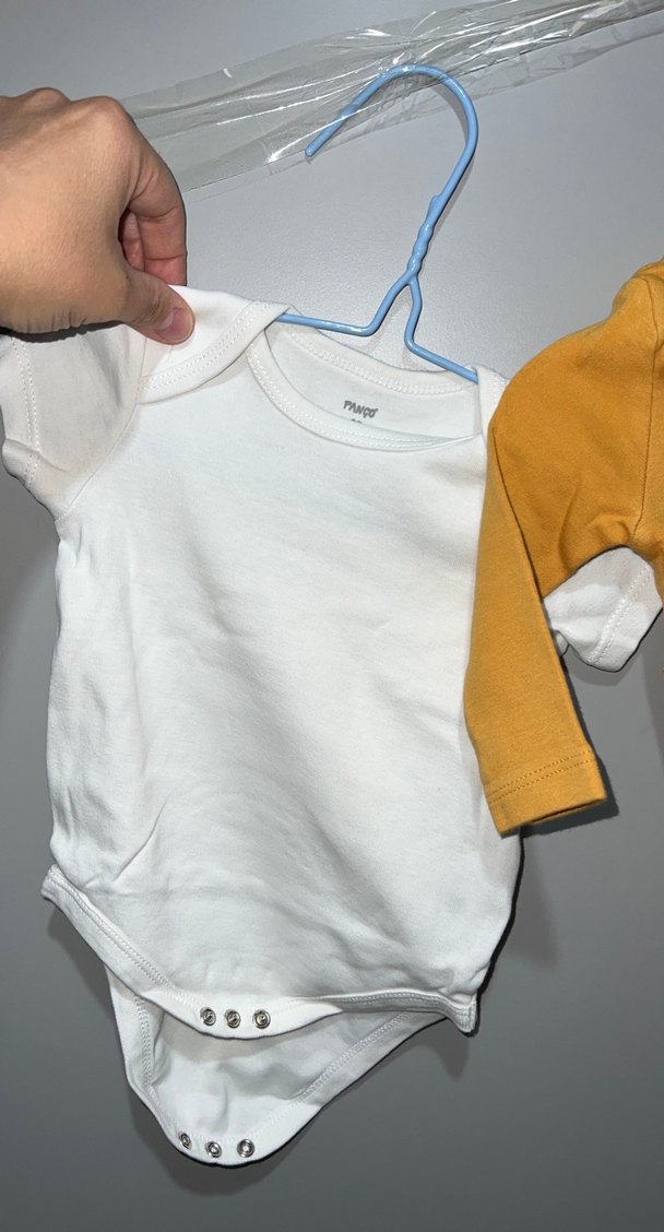 Sarı Uzun Kollu Bebek Body 3lü set - Görsel 2