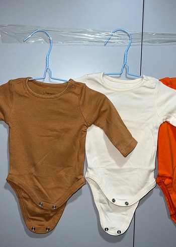 Erkek Bebek Kısa Kollu Kahverengi Body 4lü set - Görsel 3