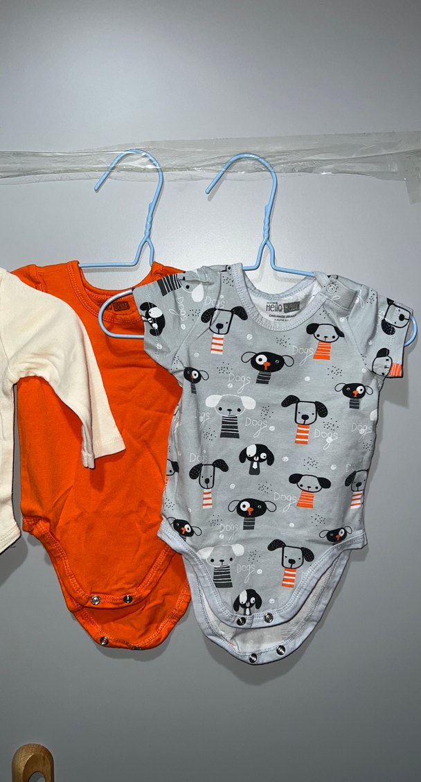 Erkek Bebek Kısa Kollu Kahverengi Body 4lü set - Görsel 2