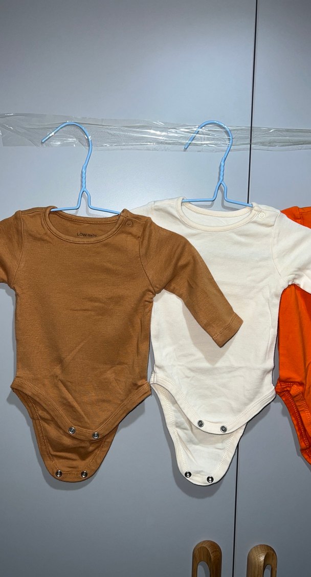 Erkek Bebek Kısa Kollu Kahverengi Body 4lü set - Görsel 3