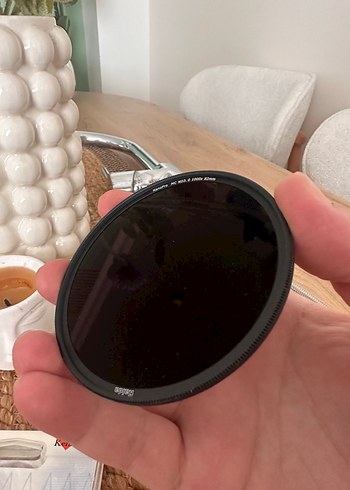 Canon Siyah Yuvarlak Kamera Lens Filtresi