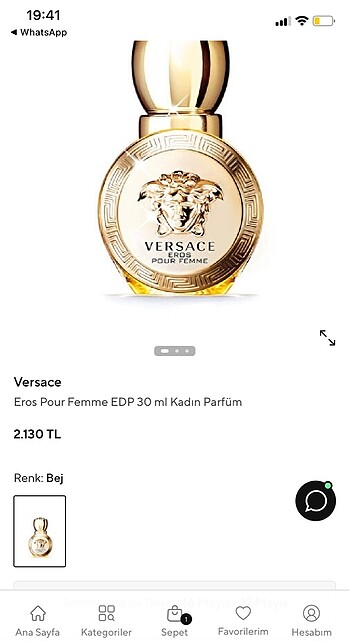Beden Renk Verseca Eros pour femme