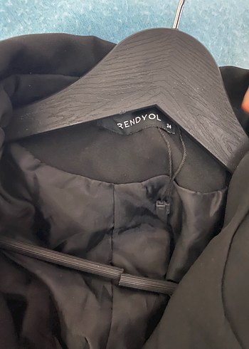 Siyah Kadın Midi Blazer Ceket - Görsel 3