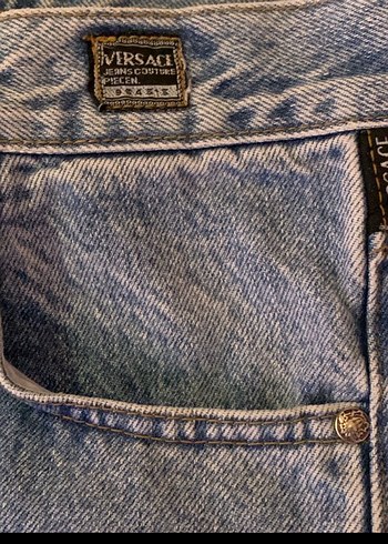 s Beden Versace Rahat Kesim Kadın Jean 36 Orijinal İtalyadan