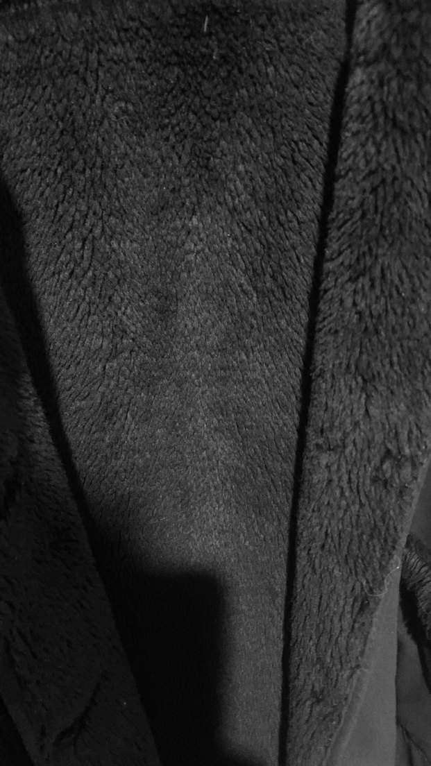 Siyah Süet Kürklü Midi Kadın Kaban - Görsel 2