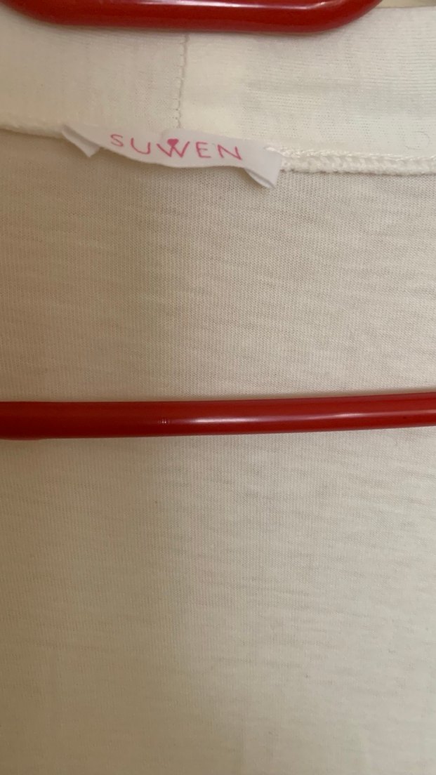 Uzun Kollu Beyaz Bohem Kadın Sabahlık (penye)36-38-40 SUWEN - Görsel 4