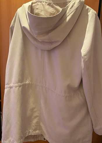 Bej Midi Düğmeli Fermuarlı Kadın Ceket - Görsel 4