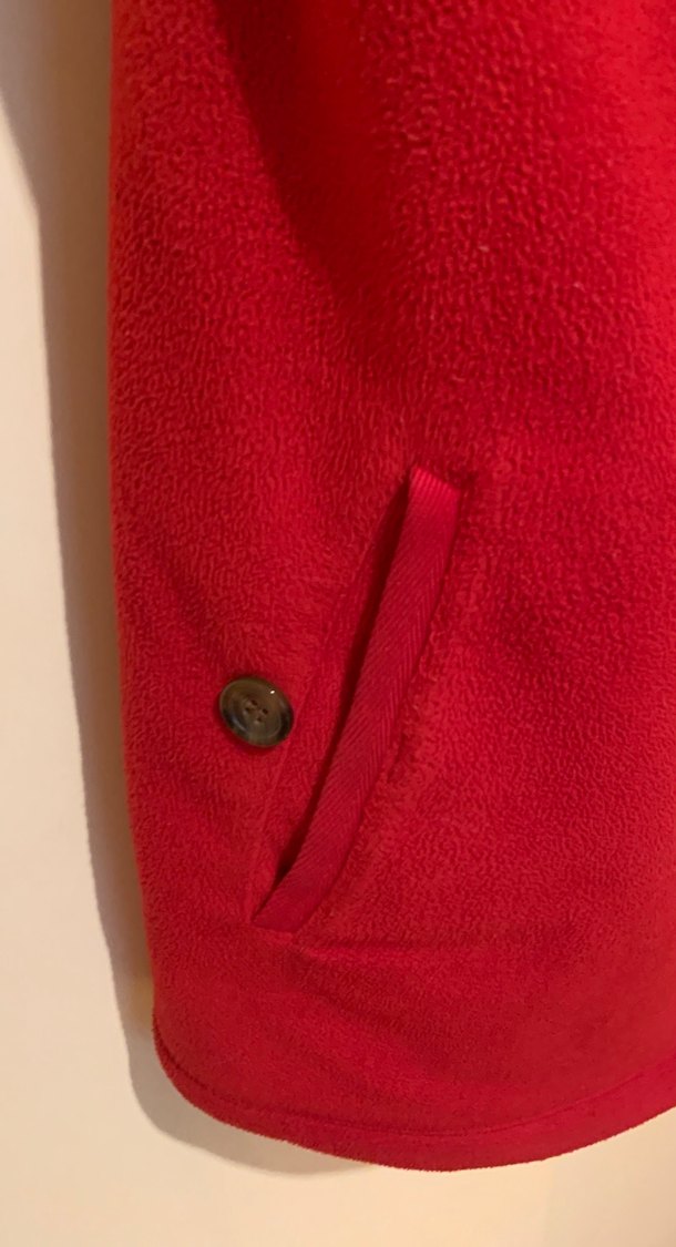 Kırmızı Fermuarlı ünisex Yelek 3X - Görsel 3