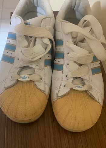 Adidas orjinalBeyaz Platform Topuklu Bağcıklı KadınSpor 38 - Görsel 5