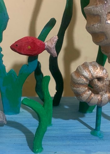 Kahverengi Denizatı Figürü Tamamen el yapımı ahşap. Kişiye özel - Görsel 3