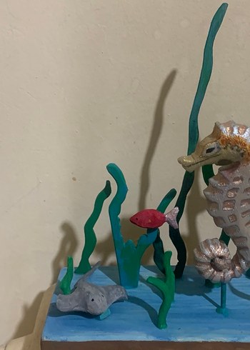 Kahverengi Denizatı Figürü Tamamen el yapımı ahşap. Kişiye özel - Görsel 2