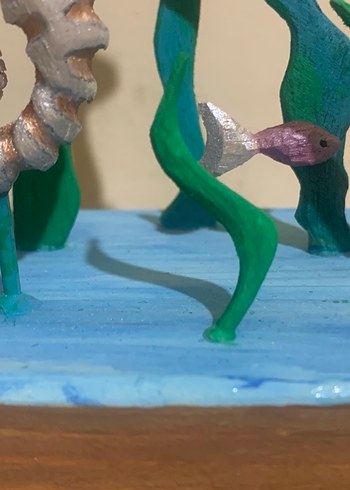 Kahverengi Denizatı Figürü Tamamen el yapımı ahşap. Kişiye özel - Görsel 4