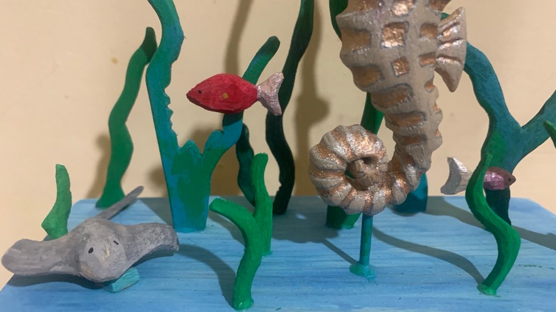 Kahverengi Denizatı Figürü Tamamen el yapımı ahşap. Kişiye özel - Görsel 3