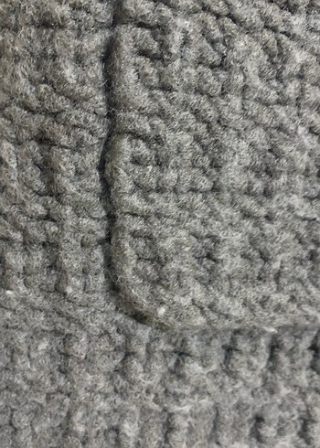 Gri Örgü V Yaka Kadın Hırka 36-38 uyumlu şık - Görsel 3