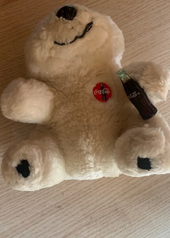 Beyaz Peluş Ayıcık Oyuncak cocacola - Görsel 4