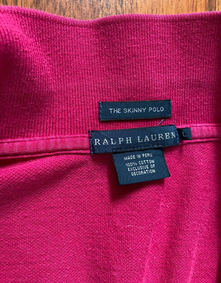 Ralph Lauren Skinny Y2k VintagePolo Yaka - Görsel 3