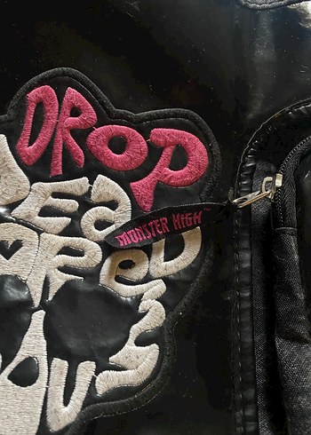 Monster High kuru kafa baskili Y2k Vintage Yandan Postaci Çanta - Görsel 2