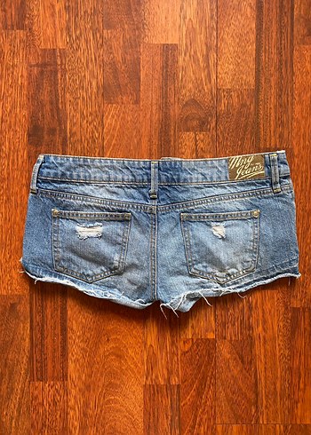 Mango Y2k Vintage Düşük Bel Mini Şort - Görsel 3