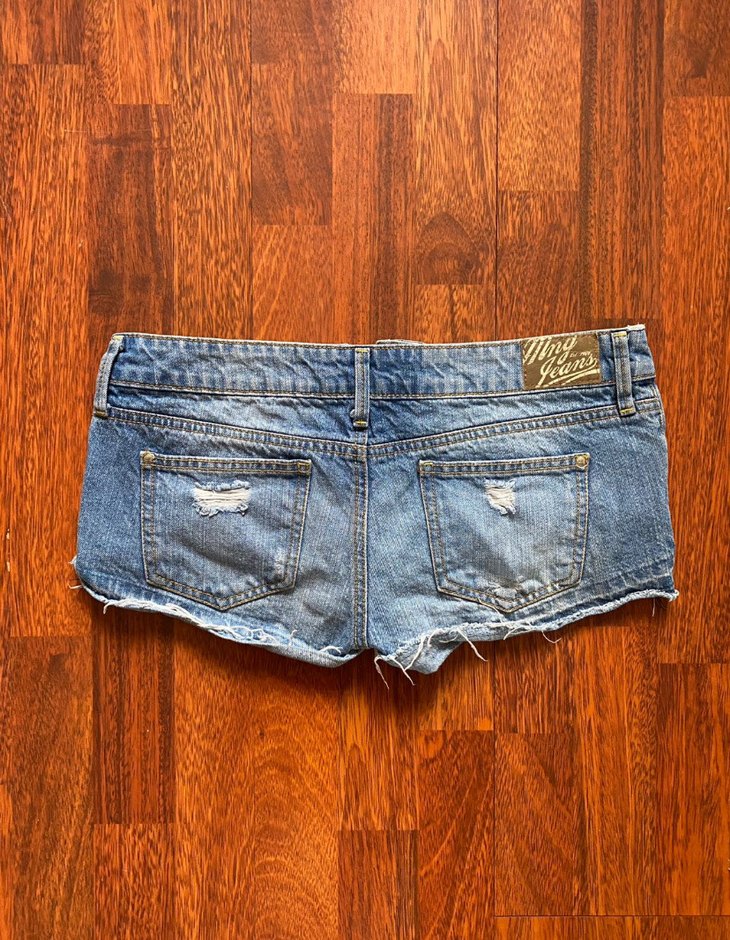 Mango Y2k Vintage Düşük Bel Mini Şort - Görsel 3