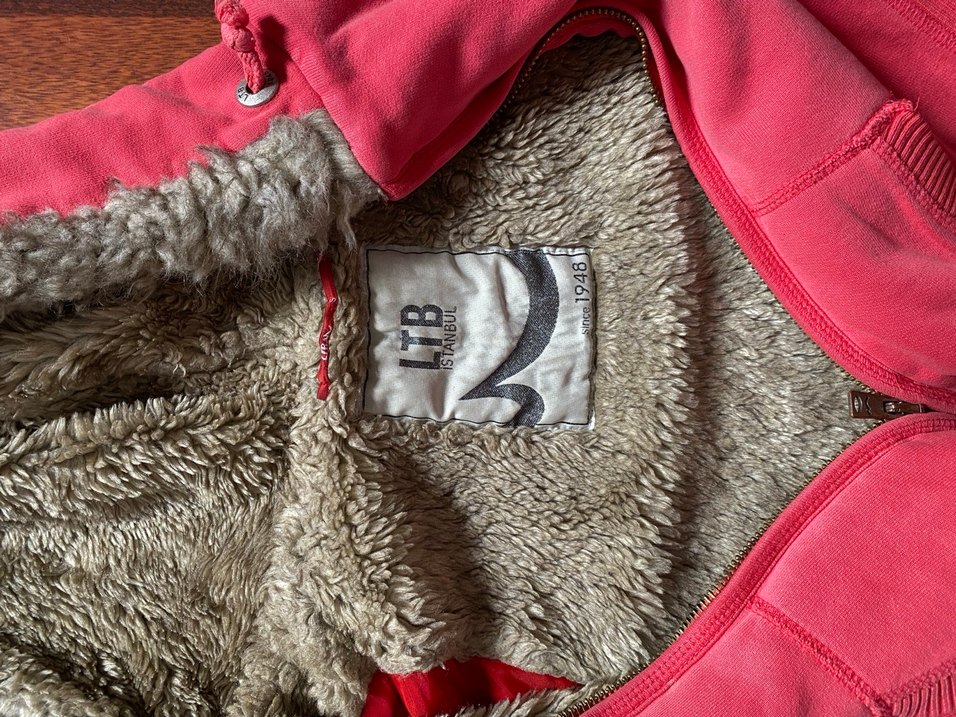 Kürklü Kapüşonlu Y2k Fur 00s Zip Hoodie Pembe - Görsel 2