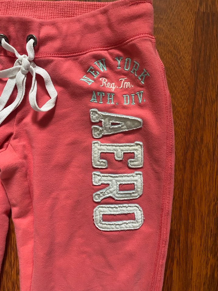 Aeropostale Düşük Bel Pembe Y2k Eşofman Altı - Görsel 2