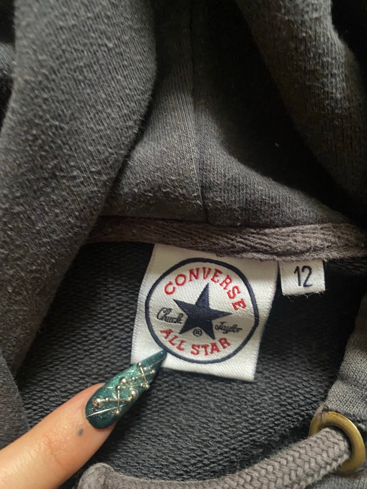 Converse Pembe Yazılı Y2k Vintage Sweat - Görsel 3