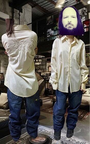 dolca gabbana vintage y2k gomlek