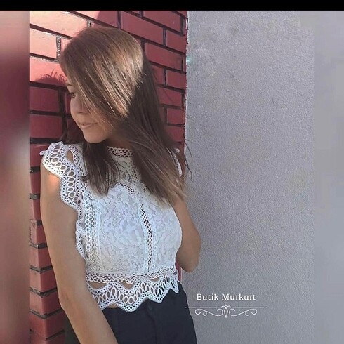 Dantelli crop bluz