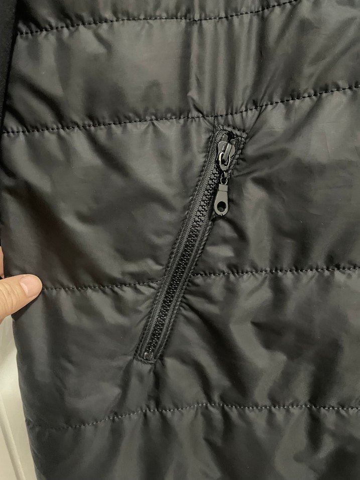 Siyah Uzun Fermuarlı kapüşonlu kadın kap - Görsel 5