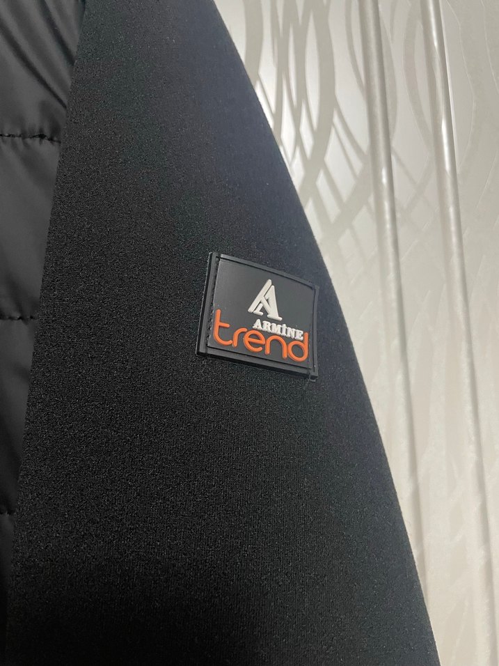 Siyah Uzun Fermuarlı kapüşonlu kadın kap - Görsel 4