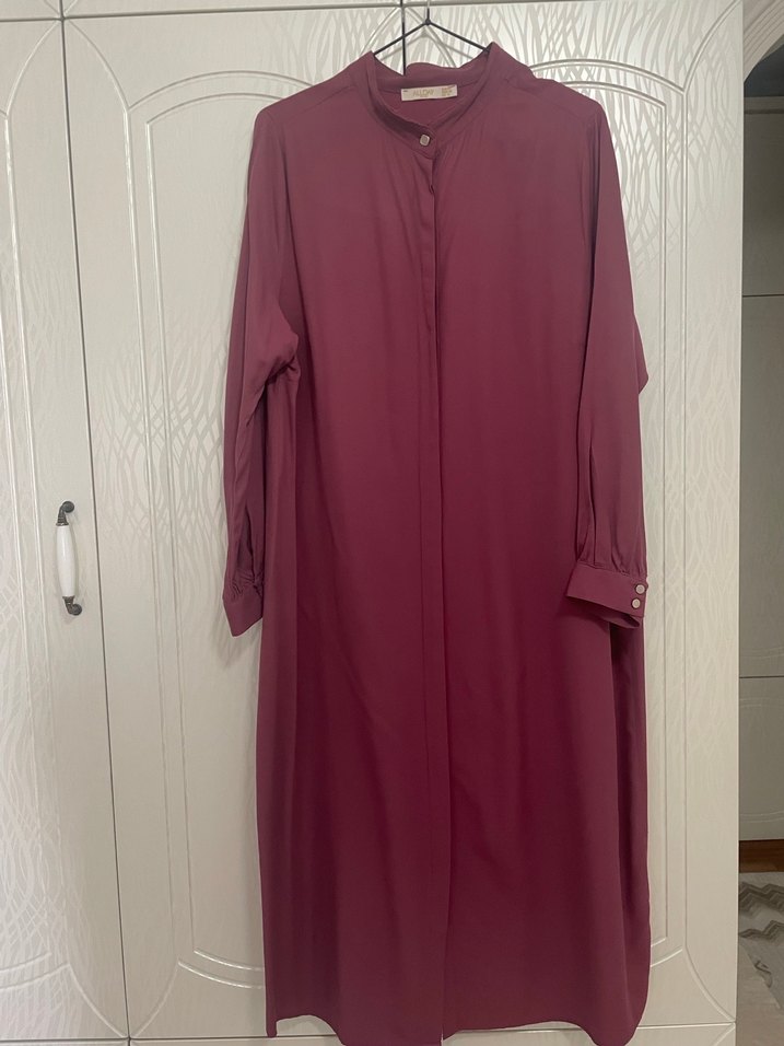 Gül kurusu Uzun Kadın Tunik rahat kesim - Görsel 3