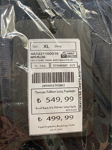 xl Beden lacivert Renk Polar