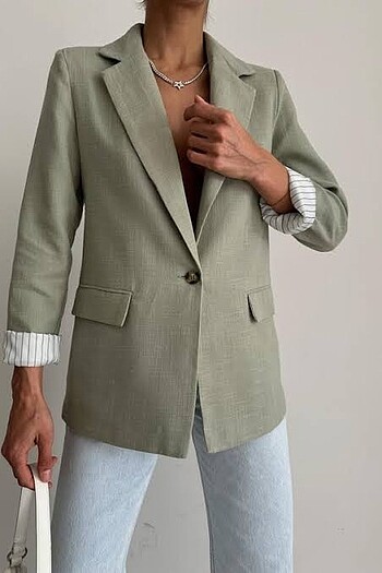 Keten blazer ceket