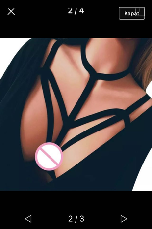 Bralet dekolte takısı
