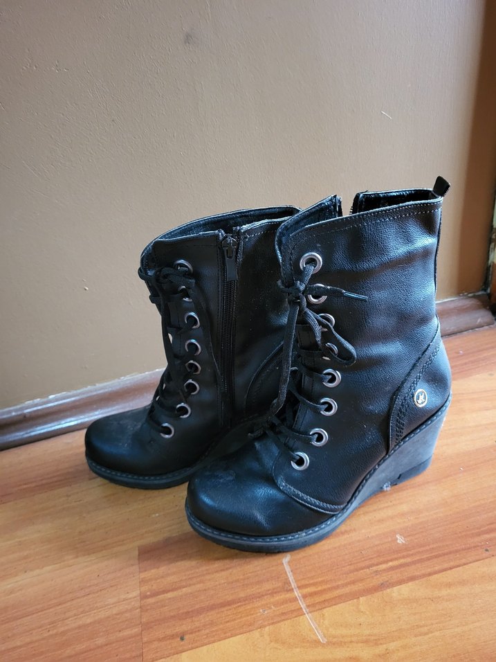 bershka isabel marant Gotik Kadın Dolgu Topuklu Bot - Görsel 2