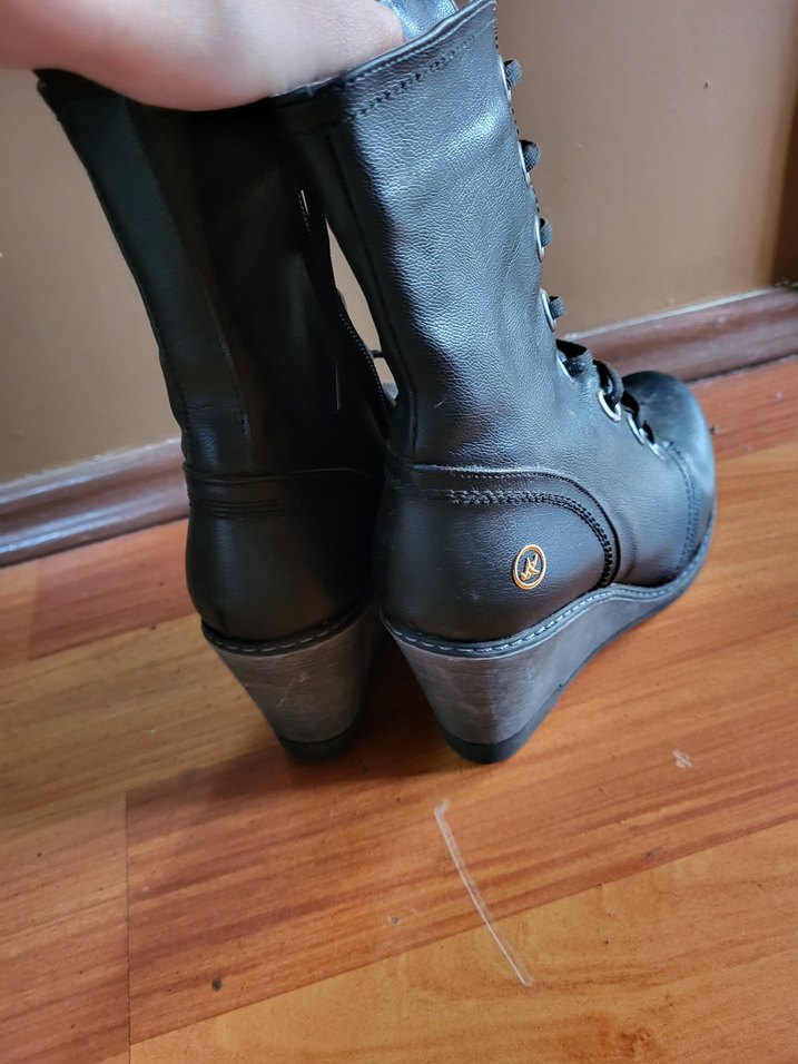 bershka isabel marant Gotik Kadın Dolgu Topuklu Bot - Görsel 4