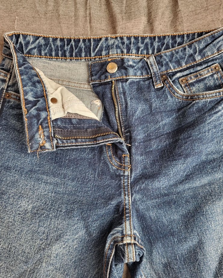 Zara mavi Denim Jean Pantolon - Görsel 4